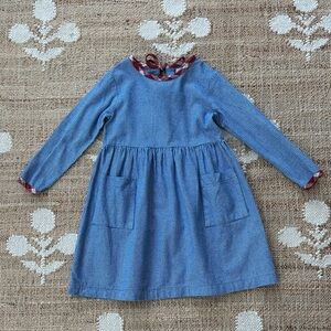 Olive Juice Blue Houndstooth Dress